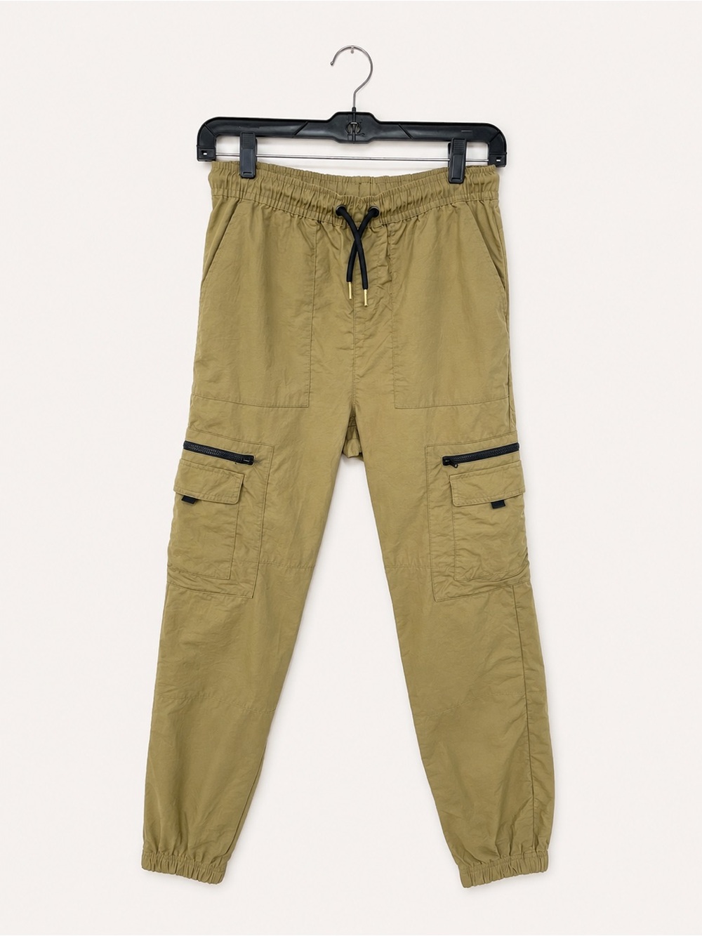 Tan Cargo Nylon Utility Jogger Pants |Streetwear Utility Gorpcore | Women’s XS